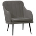Fauteuil 63x76x80 cm fluweel donkergrijs