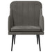 Fauteuil 63x76x80 cm fluweel donkergrijs