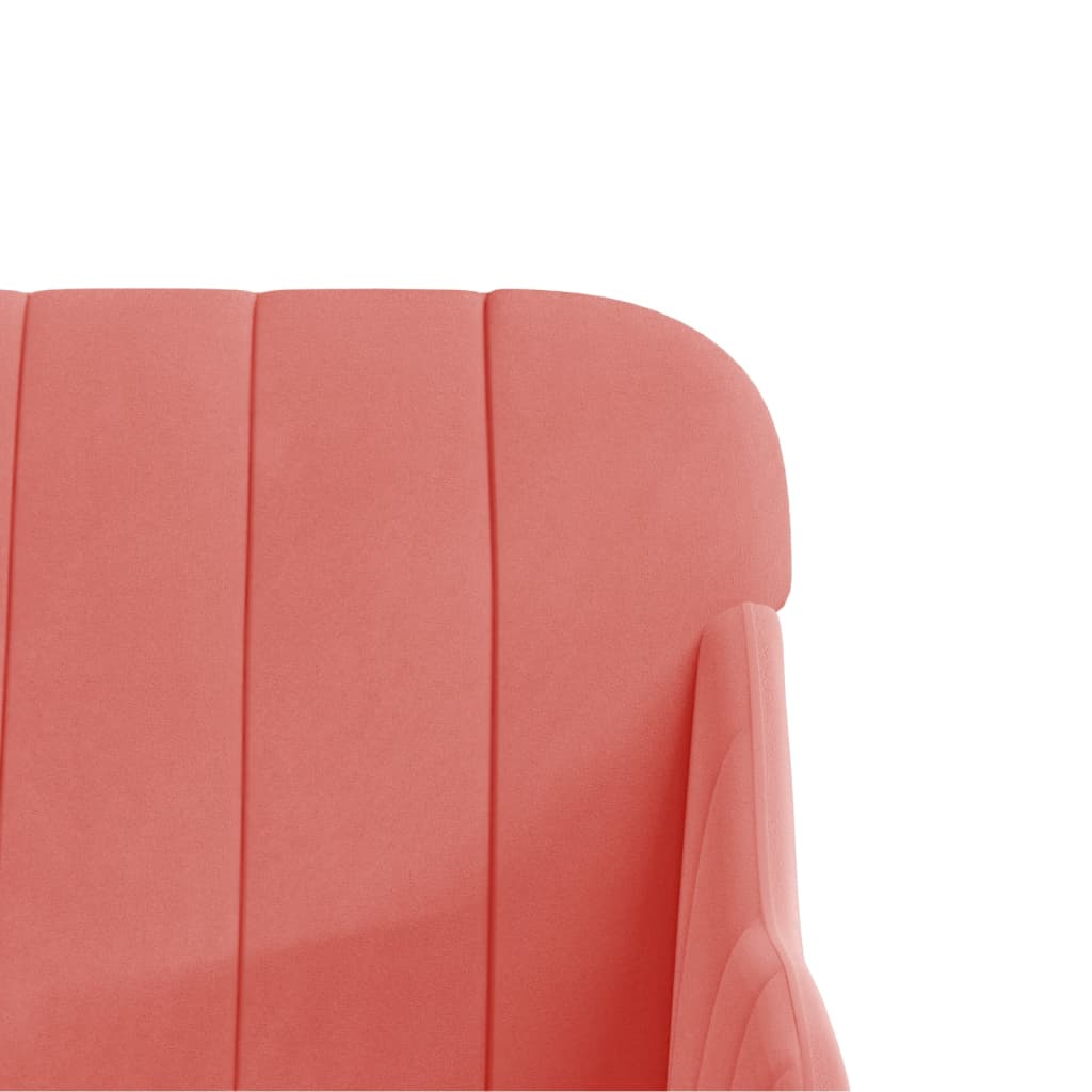 Fauteuil 63x76x80 cm fluweel roze