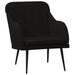 Fauteuil 63x76x80 cm fluweel zwart