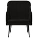Fauteuil 63x76x80 cm fluweel zwart