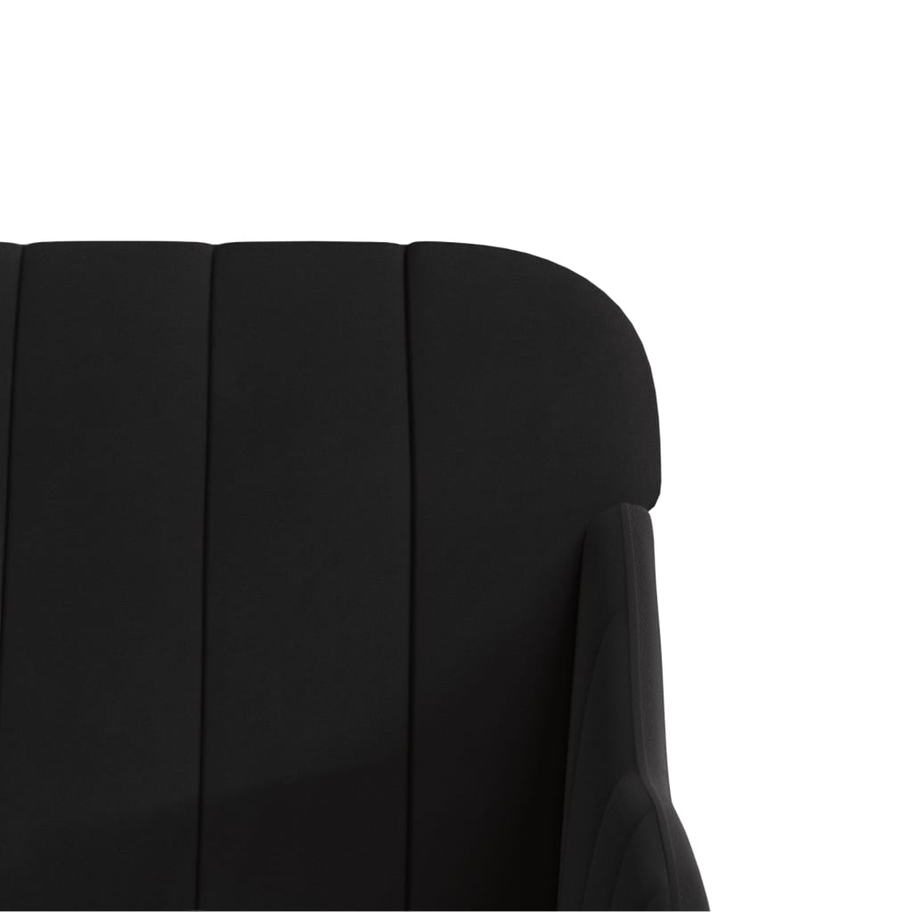 Fauteuil 63x76x80 cm fluweel zwart