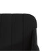 Fauteuil 63x76x80 cm fluweel zwart