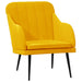 Fauteuil 63x76x80 cm fluweel geel