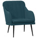 Fauteuil 63x76x80 cm fluweel blauw