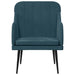 Fauteuil 63x76x80 cm fluweel blauw