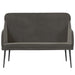 Bankje 110x76x80 cm fluweel donkergrijs