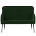 Bankje 110x76x80 cm fluweel donkergroen