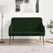 Bankje 110x76x80 cm fluweel donkergroen