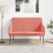 Bankje 110x76x80 cm fluweel roze