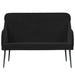 Bankje 110x76x80 cm fluweel zwart