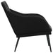 Bankje 110x76x80 cm fluweel zwart