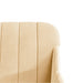 Bankje 110x76x80 cm fluweel crèmekleurig