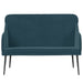 Bankje 110x76x80 cm fluweel blauw