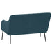 Bankje 110x76x80 cm fluweel blauw
