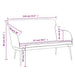 Bankje 110x76x80 cm fluweel blauw