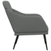Fauteuil 63x76x80 cm stof donkergrijs