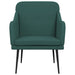 Fauteuil 63x76x80 cm stof donkergroen
