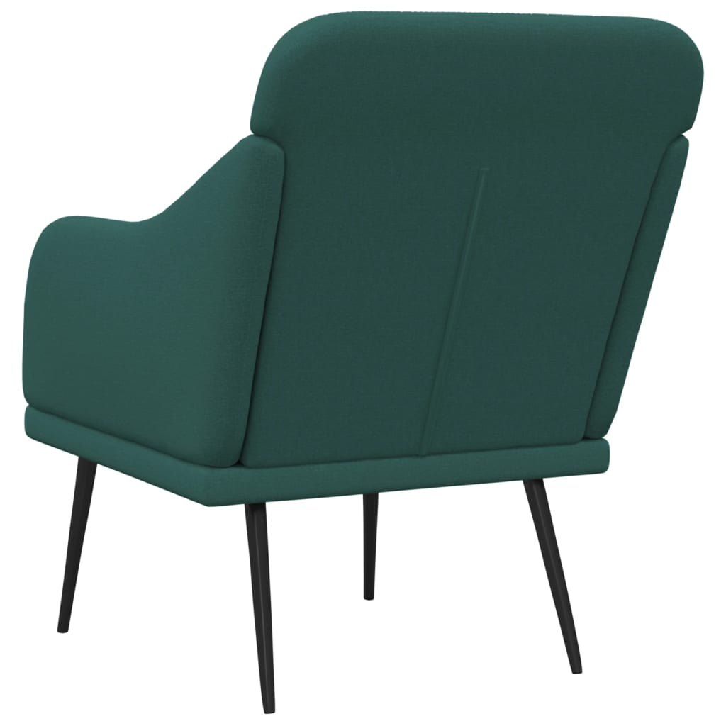Fauteuil 63x76x80 cm stof donkergroen
