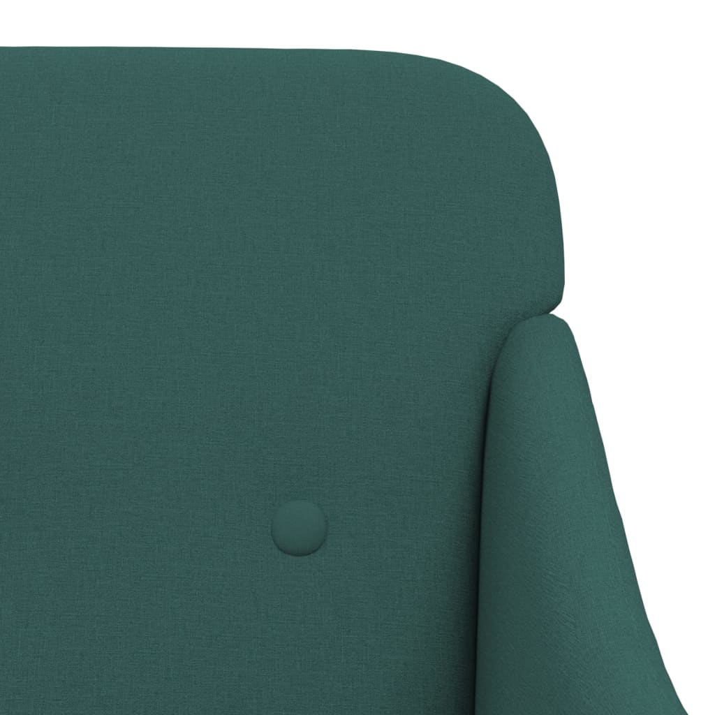 Fauteuil 63x76x80 cm stof donkergroen