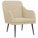 Fauteuil 63x76x80 cm stof crèmekleurig