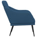Fauteuil 63x76x80 cm stof blauw