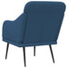 Fauteuil 63x76x80 cm stof blauw