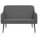 Bankje 110x76x80 cm stof donkergrijs