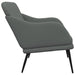 Bankje 110x76x80 cm stof donkergrijs