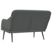 Bankje 110x76x80 cm stof donkergrijs