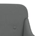 Bankje 110x76x80 cm stof donkergrijs