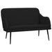 Bankje 110x76x80 cm stof zwart