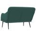 Bankje 110x76x80 cm stof donkergroen