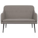 Bankje 110x76x80 cm stof taupe