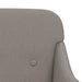 Bankje 110x76x80 cm stof taupe
