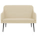 Bankje 110x76x80 cm stof crèmekleurig