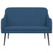 Bankje 110x76x80 cm stof blauw