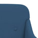 Bankje 110x76x80 cm stof blauw