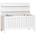 Tuinbox 108x42,5x54 cm massief grenenhout wit