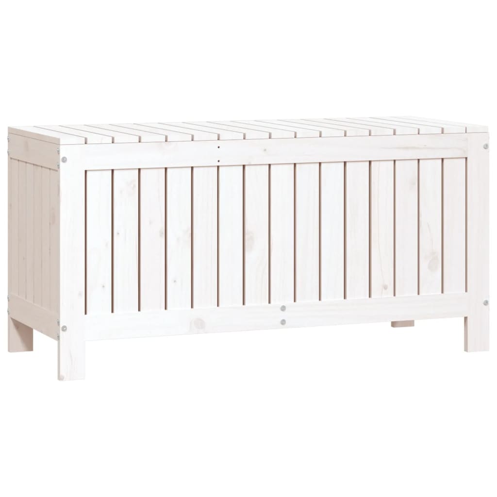 Tuinbox 108x42,5x54 cm massief grenenhout wit