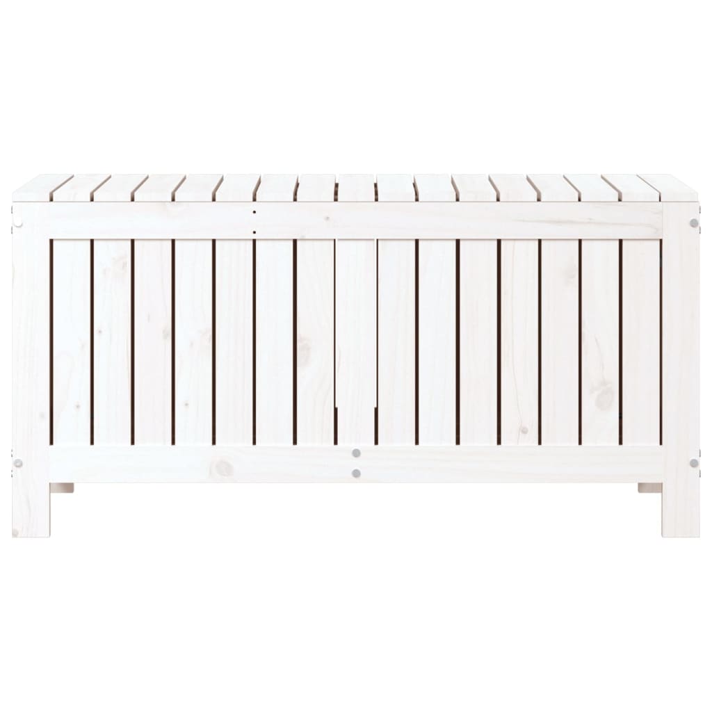 Tuinbox 108x42,5x54 cm massief grenenhout wit