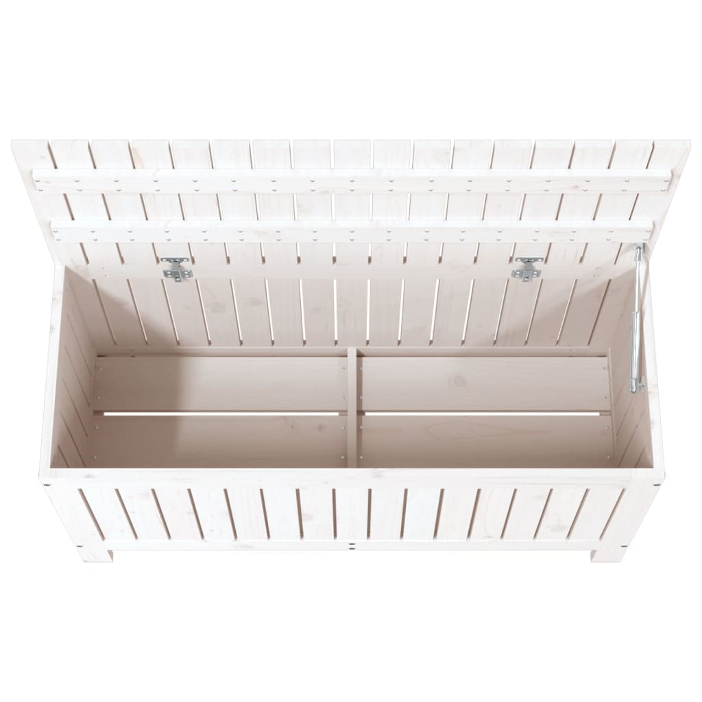 Tuinbox 108x42,5x54 cm massief grenenhout wit