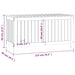 Tuinbox 115x49x60 cm massief grenenhout