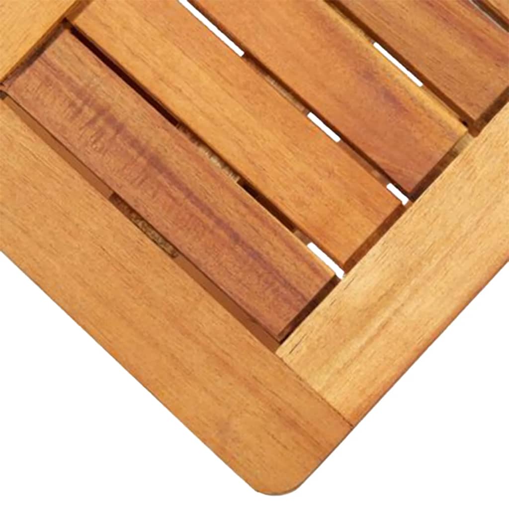 3-delige Loungeset poly rattan en massief acaciahout
