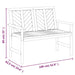 Tuinbank 109 cm massief acaciahout