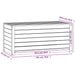 Tuinbox 101x50,5x46,5 cm massief grenenhout