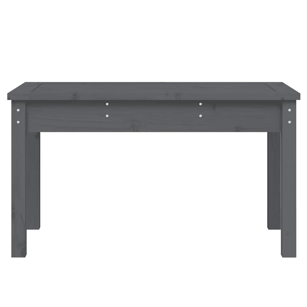 Tuinbank 80x44x45 cm massief grenenhout grijs