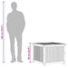 Tuinbox 75x75x58 cm massief acaciahout