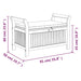Tuinopbergbank Met Kussen 91 Cm Massief Acaciahout 91 x 50 x 60 cm Grijs