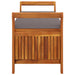Tuinopbergbank Met Kussen 126 Cm Massief Acaciahout 126 x 50 x 60 cm Grijs